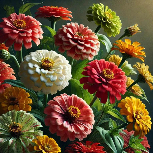 Zinnia – State Fair – Heirloom, Open Pollinated, Non-Treated Seeds