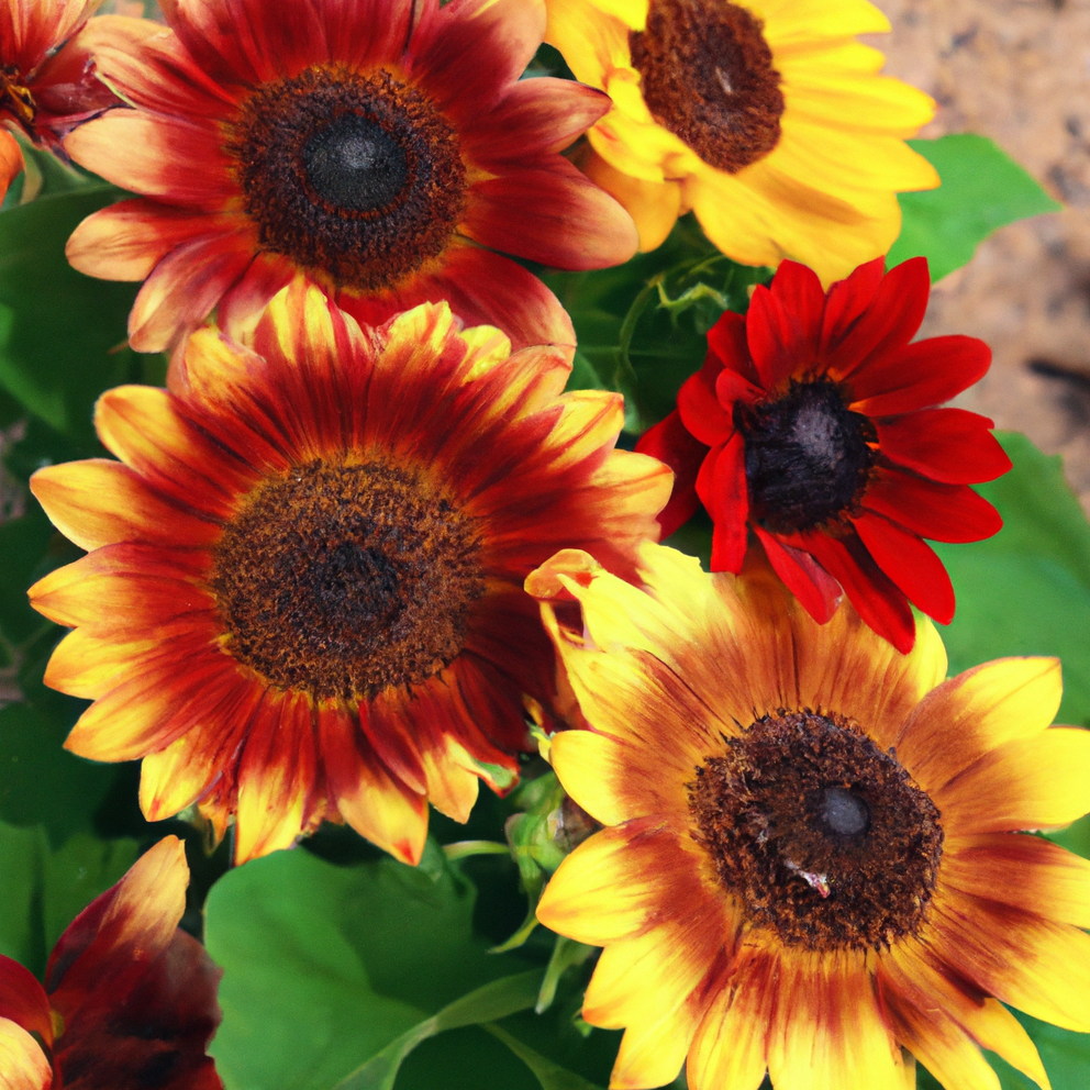 Sunflower Ultimate Collection showcasing vibrant sunflowers in various colors and shapes.
