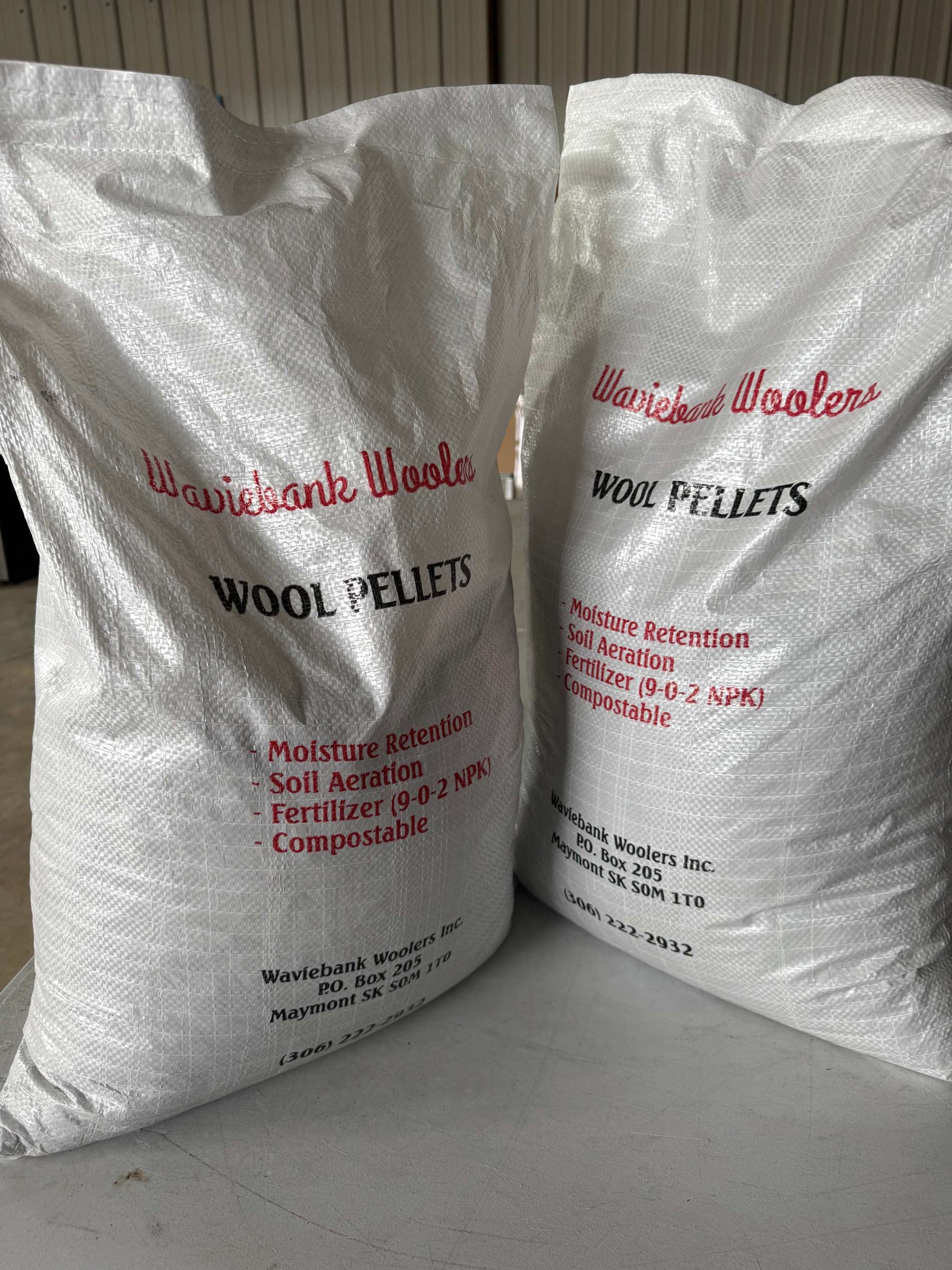 A bag of Canadian-made wool pellets for regenerative soil amendment and natural fertilizer 12.5 KG Whole Garden Sack Matches Seeds 