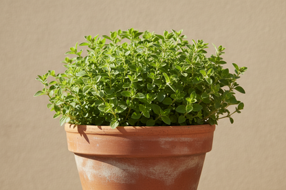 greek-oregano-heirloom-plant-in-a-clay-pot